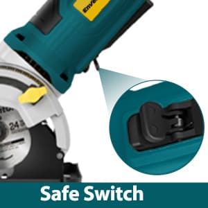 Enventor Mini Circular Saw, 4.8A Electric Circular Saws Corded with Laser Guide, 4000RPM, 3 Saw Blades 3-3/8" Max Cutting Depth 1-1/16", Compact, Power for Wood, Soft Metal, Tile, Plastic