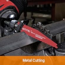 25 Pack 9 Inch 14/18 Tpi Reciprocating Saw Blades for Metal Cutting, Carbide Alloy Steel Sawzall Blades for Automobile Dismantling with 8% Cobalt for Longer Life and Faster Cutting Speed