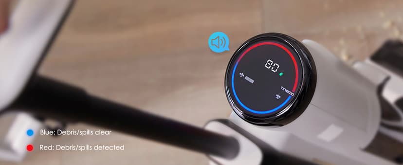 Tineco Floor ONE S5 Steam Corded Wet Dry Vacuum All-in-one, Hardwood Floor Cleaner Great for Sticky Messes, Smart Steam Mop for Hard Floors with Digital Display and Long Run Time