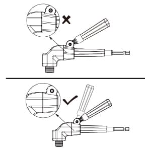 AUCO Durable Right Angle Drill Attachment, Adjustable Drill Adapter, Impact Fit, Max Torque 500 in-lbs (56.5 Nm), All Metal Body & Steel Gear, For Use with Cordless Drill and Impact Driver