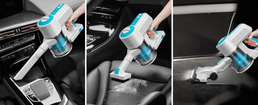 PURKINN Cordless Vacuum Cleaner 18KPa Powerful Stick Vacuum Rechargeable with 2 Modes, 2200mAh Battery, 35Min Runtime, Small Handheld Vacuum Cleaner for Home, Hardwood Floor, Pet Hair, Car, P8