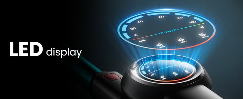 Cordless Vacuum Cleaner, 550W/45Kpa/65Mins Vacuum Cleaners for Home, Self-Standing Stick Vacuum with LED Display, Rechargeable Cordless Vacuum, Lightweight for Carpet, Pet Hair, Hardwood Floor