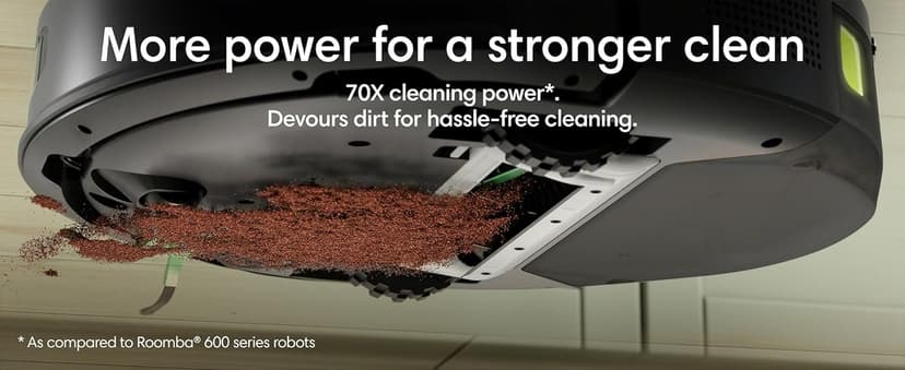 Roomba 105 Vac Robot Vacuum + AutoEmpty Dock - Self-Empties for 75 Days, Easy to use, Intense Power-Lifting Suction, LiDAR Navigation, Multi-Surface Cleaning, Cleans in Neat Rows, Works with Alexa