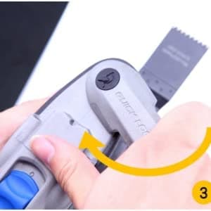 EZARC Japanese Tooth Oscillating Saw Blade, 5 PCS Arc Edge Oscillating Multitool Blades Clean Cut for Wood, Plastic