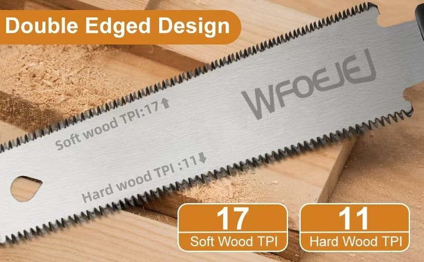 6 Inch Japanese Pull Saw,Hand Saw Woodworking Tools,Wood Handle, Sharp & Lightweight for Woodworking