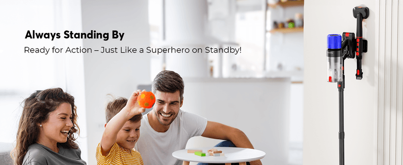 Cordless Vacuum Cleaner, Stick Vac Specifically Handling Pet Hair, Up to 50 Minutes, 500W Powerful Suction, Rechargeable, Lightweight for Carpet, Hard Floor, Deep Dark