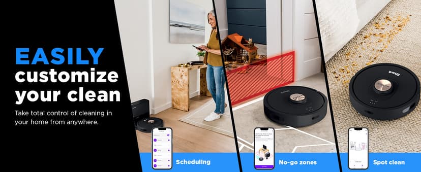 Shark AV2310AE Matrix Self-Emptying Robot Vacuum with No Spots Missed on Carpets and Hard Floors, Precision Home Mapping, Perfect for Pet Hair, Bagless, 45-Day Capacity Base, Wi-Fi Black/Brass