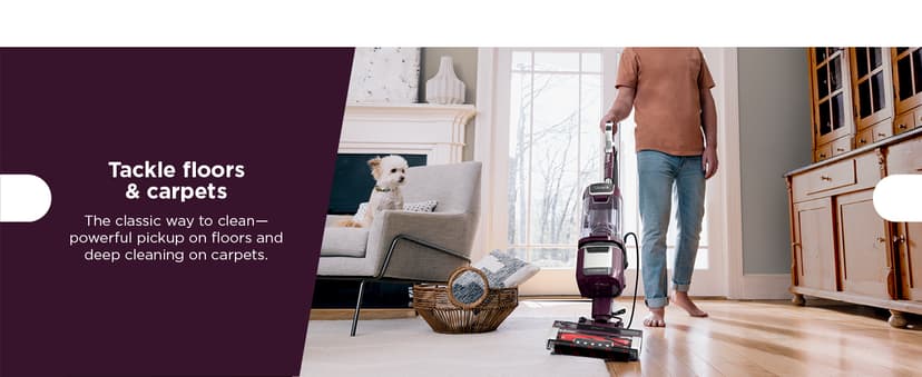 Shark LA702 Rotator Pet Lift-Away ADV Upright Vacuum with DuoClean PowerFins HairPro & Odor Neutralizer Technology, Wine Purple