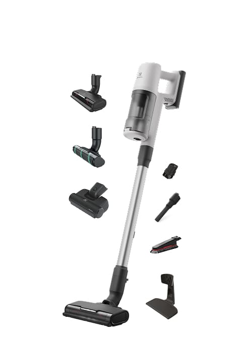 Electrolux Ultimate600 Cordless Stick Vacuum with PowerPro Bristle Nozzle and Larger Dust Bin Capacity, 50-Minute Run Time, 3 Power Modes, Denim Blue