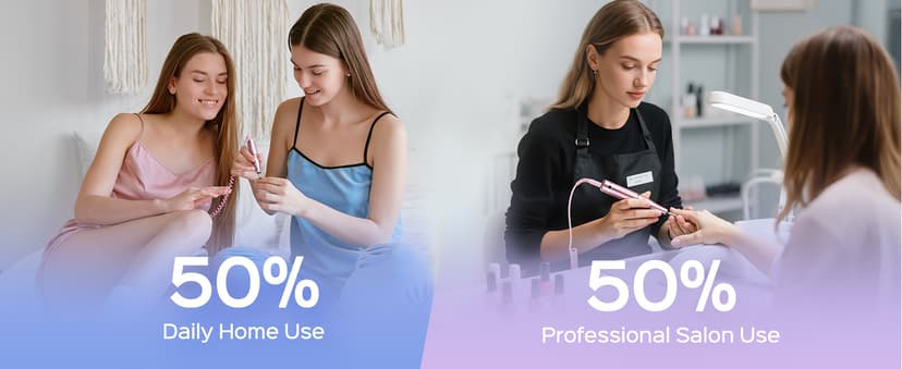 COSLUS Professional Rechargeable Electric Nail Drill 40000 RPM, Portable Nail File with Storage Stand for Acrylic Gel Polishing Removing - Easy to Use for Women, Manicure at Home DIY or Salon, Pink