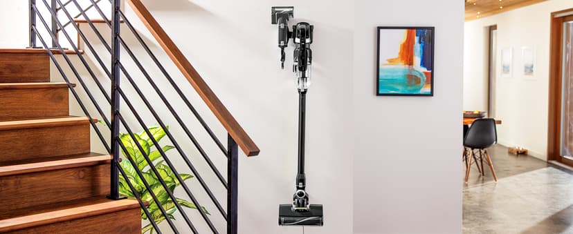 Bissell ICONPet Turbo Vacuum with Powerful Turbo Boost Suction, Tangle Free Brush Roll, & Parking Break, LED Crevice + Dusting Brush Tool, LED Motorized TurboBrush Tool, & Wall Mount. Color May Vary