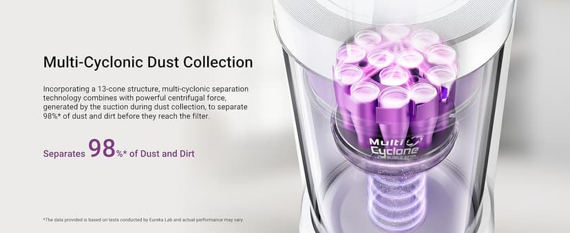 Eureka E20 Plus Robot Vacuum and Mop Combo, Robot Vacuum Cleaner with Bagless Self Emptying Station, 45-Day Capacity 8000Pa Suction and Anti Hair-Tangling Brush App Control LiDAR Navigation