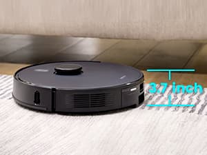 Robot Vacuum and Mop Combo, Self-Emptying, 60-Day Capacity, Schedule, 180mins Runtime, Home Mapping, Wi-Fi/App/Alexa/Remote, Robotic Vacuum Cleaner for Pet, Hard Floors, Carpet