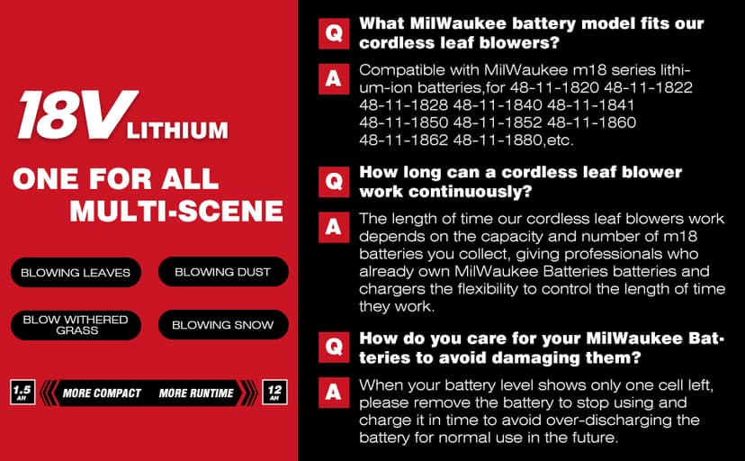 2-IN-1 Cordless 10-Inch Pole Saw And Chainsaw Compatible with Milwaukee M18 18V Battery, Total Reach of Max 15ft, Auto Oiling, Electric Pole Saw for Tree Trimming Pruning (Battery NOT Included)