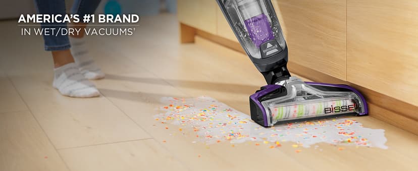 BISSELL Crosswave Pet Pro All in One Wet Dry Vacuum Cleaner and Mop for Hard Floors and Area Rugs, Purple, 2306A