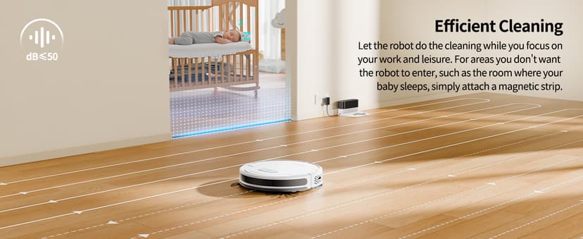 HONITURE Robot Vacuum and Mop Combo, 4000pa Strong Suction, G20 Robot Vacuum Cleaner with Self-Charging, 150Mins Max, App&Remote&Voice Control, Super-Slim, Ideal for Pet Hair