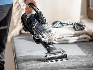 Bissell ICONPet Turbo Vacuum with Powerful Turbo Boost Suction, Tangle Free Brush Roll, & Parking Break, LED Crevice + Dusting Brush Tool, LED Motorized TurboBrush Tool, & Wall Mount. Color May Vary