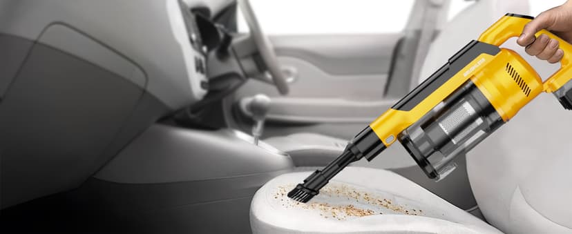 350W Cordless Vacuum Cleaner for Dewalt 20v Battery, 35kPa Brushless Lightweight Stick Vacuum with 3 Mode Suction, 6 in 1 Stick Vacuum Cleaner with HEPA for Floor, Carpet, Car (Battery Not Included)