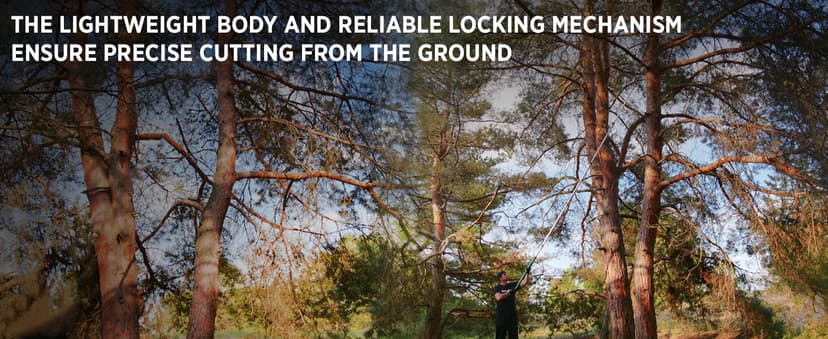 StartPro 18ft Tree Pruning Saw, Telescopic Manual Lightweight Extendable Pole Saw with Sharp Carbon-Enriched Blade for Efficient Tree Maintenance and High-Reach Branch Cutting.