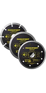 ROCKPORT Table Saw Blades 10 inch 60 Teeth - (1 Pack) 10" Table Saw Blades & 10 inch Miter Saw Blades, 5/8" Arbor, Multipupose Carbide Tip Circular Saw Blade for Fine Finish Cutting of Wood & Laminate