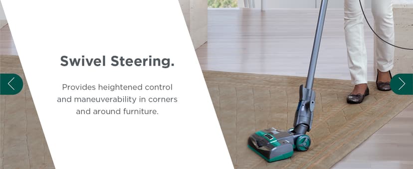 Shark Corded Stick Vacuum, Ultra-Lightweight, Swivel Steering, Powerful Deep-Cleaning, Floor-to-Ceiling Versatility, Converts to a Handheld Vacuum, Carpets & Hardfloor, Green, CS110EM