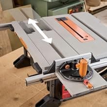 Evolution R10TS 10" Jobsite Table Saw | 15A Powerful Motor | Multi-Material Cutting | 10" TCT Blade | 26” Rip Capacity | 3-3/8” Cut Depth | 0-45º Bevel | Precision Fence | Portable & Heavy-Duty