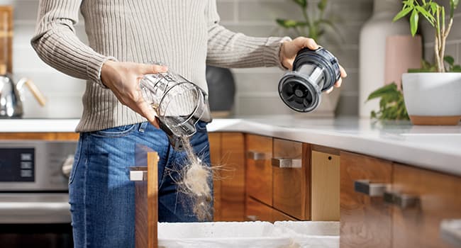 Bissell ICONPet Turbo Vacuum with Powerful Turbo Boost Suction, Tangle Free Brush Roll, & Parking Break, LED Crevice + Dusting Brush Tool, LED Motorized TurboBrush Tool, & Wall Mount. Color May Vary