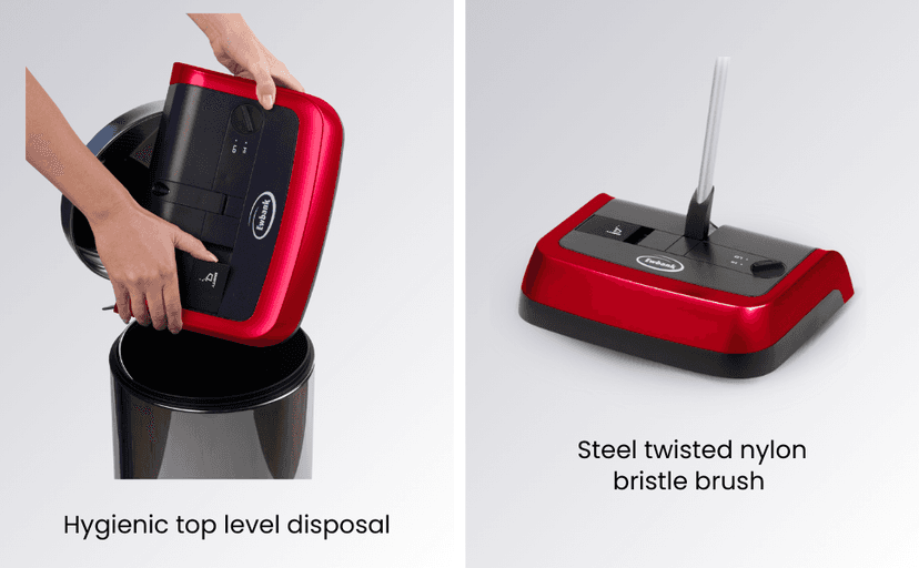 Ewbank Evolution Multi Surface Cordfree Non-Electric Portable Hardwood Floor and Carpet Sweeper with Adjustable Height