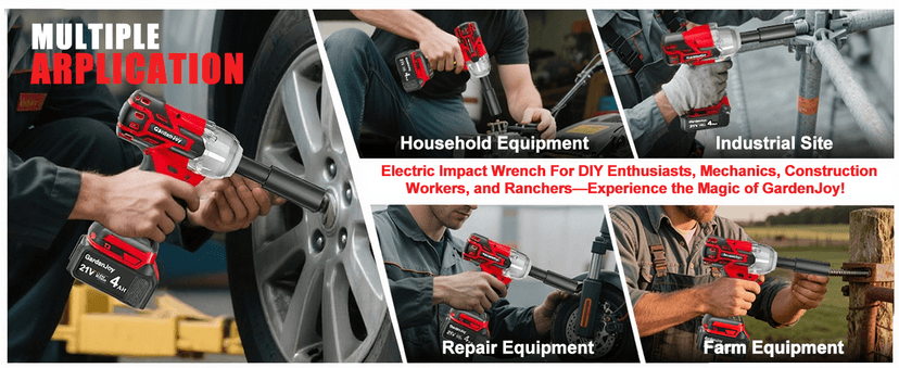 Cordless Impact Wrench 1/2 Inch, 21V Max Brushless, 450 Ft-lbs (600N.m) Max Torque, 3-Speed, w/ 4.0Ah Battery & Quick Charger, 6Pcs Impact Sockets - for Automotive Repair, Tire Changing, Home DIY