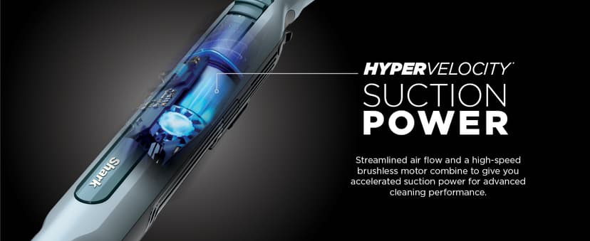 Shark WS642BL WANDVAC System Pet Ultra-Lightweight Powerful Cordless Stick Vacuum with Charging Dock, Blue