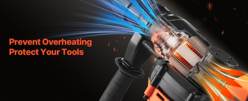 VEVOR 1-9/16 Inch SDS-Max Rotary Hammer Drill, 13Amp Corded Drills, Heavy Duty Chipping Hammers w/Vibration Control & Safety Clutch, Electric Demolition Hammers Variable Speed, Power Tool For Concrete