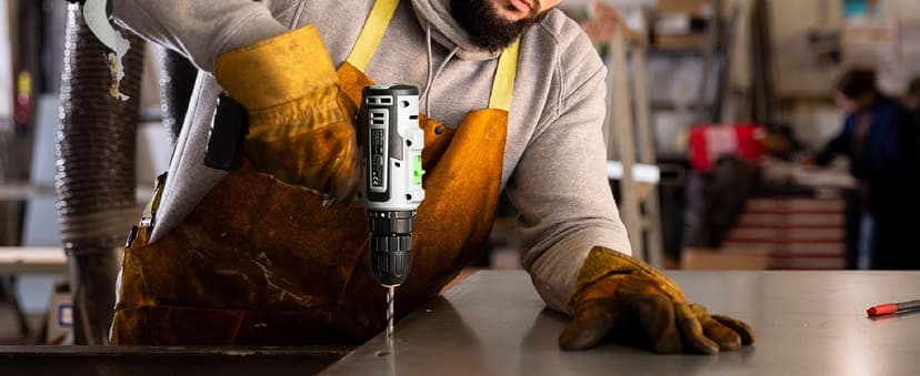 Cordless Drill Set, 20V Power Drill with Battery 2.0Ah and Charger, 3/8-Inch Keyless Chuck Electric drill, 18+1 Position, 2 Variable Speed, 380 In-lb Torque (Gray)