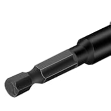 39Pcs Magnetic Nut Driver Set for Impact Drill, Metric & SAE Magnetic Impact Drill Driver Bit, 1/4" Hex Shank, Fully Magnetic Hex Nut Driver Drill Bit Master Kit, Black