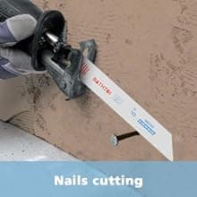 25 Pack 6 Inch 18 Tpi Reciprocating Saw Blades for Sheet Metal, Pipes, Nails Cutting, Profiles Cutting, Bi-Metal Sawzall Blades with 8% Cobalt for Longer Life and Faster Cutting Speed