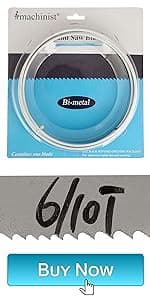 Imachinist S6412121014 Bi-Metal Band Saw Blades 64-1/2" X 1/2" X 10/14TPI Variable Teeth M42 for Metal