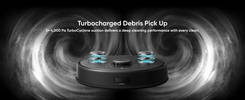 eufy X8 Pro Robot Vacuum Self-Empty Station, Twin-Turbine 2X 4,000 Pa Suction, 45 Days Hands-Free Cleaning iPath Laser, Pet Hair Deep Clean on Carpet, Smart Cleaner for Home with Pets