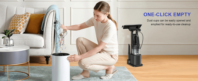 Corded Vacuum Cleaner, Super Power Suction Stick Vacuum Cleaners for Home, 6-in-1 Lightweight Hard Floor Vacuum Removable Handheld Vac, Portable Vacuum for Pet Hair