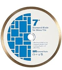 7" High Performance Diamond Saw Blades for Granite, Quartz, and Other Engineered Stones, 7/8"-5/8" Arbor