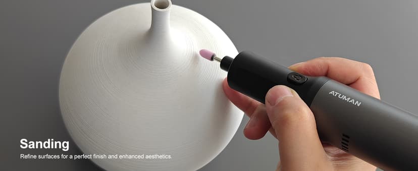 ATuMan Cordless Rotary Tool Kit, 7.2V with Higher Torque, More Powerful, 5 Speeds 10000 to 28000 RPM, with 42 Accessories, Multi Purposes, Sanding, Polishing, Drilling, Etching, Engraving, DIY Crafts