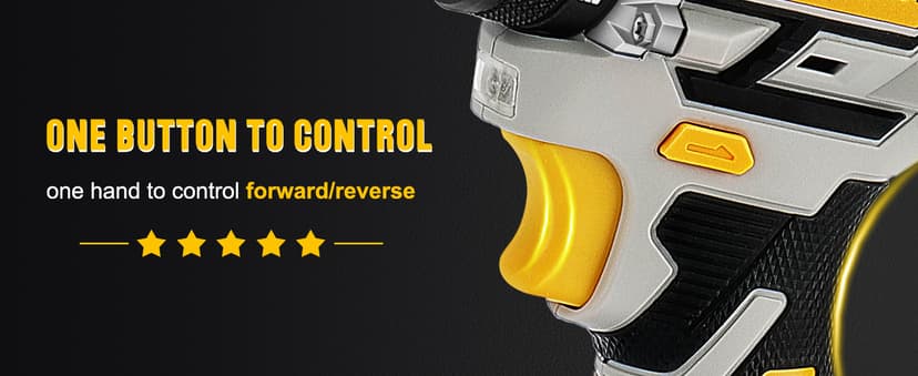 20V Brushless Drill Set, Cordless Power Drill with 2.0Ah Battery,119 PCS Combo Tool Kit for Men, 10mm 3/8" Keyless Chuck, 21+1 Torque Setting Power Tool Set for DIY Garden House Office Repair