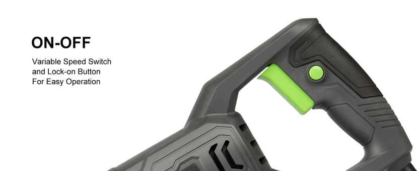 GALAX PRO 120V Reciprocating Saw, 6.0 Amp Variable Speed Corded Reciprocating Saw with1-1/8" Stroke Length, 2800RPM and 6" Max for Wood, Metal, PVC Pipe Cutting