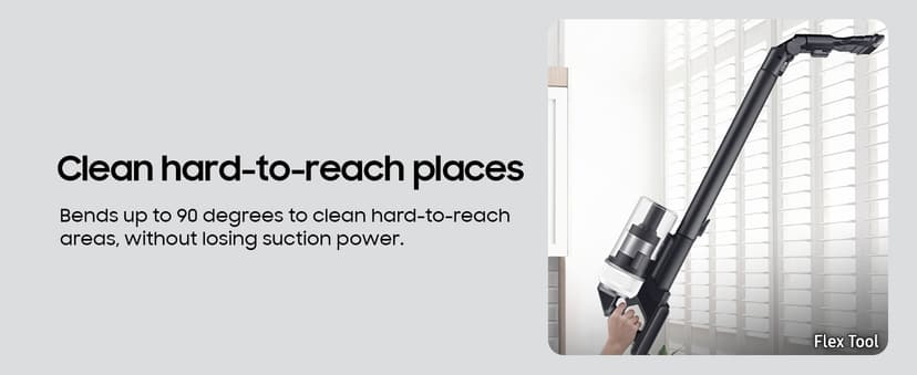 SAMSUNG Jet 85 Cordless Stick Vacuum, Lightweight w/Jet Dual Brush, Anti-Tangle Pet Tool, Removable Battery, Powerful Cleaning for Hardwood Floors, Carpets, Area Rugs, VS20C8522TW, Misty White