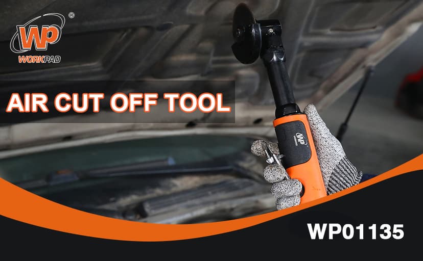 Air Cut off Tool, WP WORKPAD 3 inch Cut Off Tool with 5Pcs Die Grinder Cut Off Wheels,18000RPM, Pneumatic Cutting Machine Metal Sheet Cutter Tool Kit