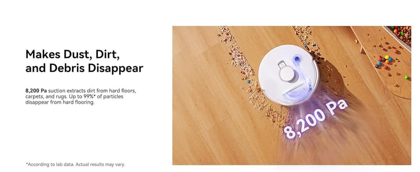 Narwal Freo X Ultra Robot Vacuum and Mop Combo, 8200Pa Robot Mop & Vacuum, Auto Mop Drying/Washing, Self-Empty, Zero-Tangling, DirtSense™, Maintenance-Free Base Station, Self-Contained Dust Processing