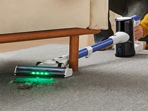 Ultenic Cordless Vacuum Cleaner, 45KPa 500W Motor Stick Vacuum Rechargable,Green Light for Dust Detection, Self Standing Design with 1L Dust Cup, Stick Vacuum for Home, Pet Hair, Hardwood Floors