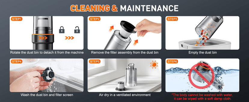 KMM Handheld Car Vacuum Cleaner, 11000PA Vacuum Cleaner & Air Duster, 120W High Power Vacuum Portable Cordless, Hand Held Vacuum Rechargeable with Multi-Nozzles & LED Light for Home, Car, Office