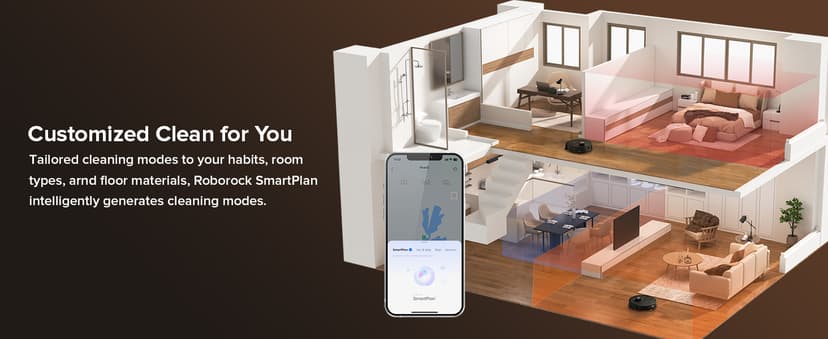 roborock Qrevo Master Robot Vacuum and Mop Combo, 10,000Pa Suction, FlexiArm Design Side Brush & Mop, Auto Mop Washing & Drying, Self-Emptying&Refilling, Dock Self-Cleaning, Obstacle Avoidance, Black