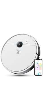 Robotic Vacuum Cleaner,Ideal For Pet Hair,Home and Kitchen Hard Floor and Low Pile Carpet