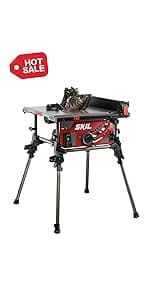 SKIL 15 Amp 10 Inch Portable Jobsite Table Saw with Folding Stand- TS6307-00