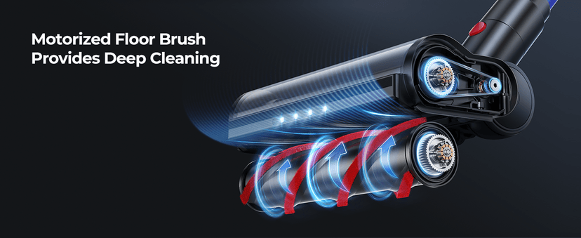 Cordless Vacuum Cleaner, 45Kpa 550W 60Mins Vacuum Cleaners for Home, Self-Standing Stick Vacuum Cleaner with Wall Mount Charging, Scented Card, for Furniture, Carpet, Pet Hair, Hard Floor